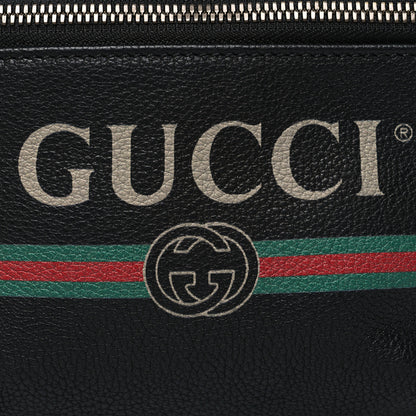 Gucci Grained Calfskin Small Logo Belt Bag Black 8 of 10