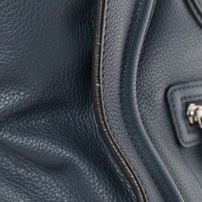Celine Drummed Calfskin Mini Luggage Blue 11 of 11
