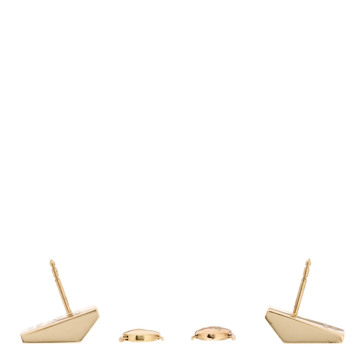 18K Yellow Gold Diamond Out of Retirement Earrings