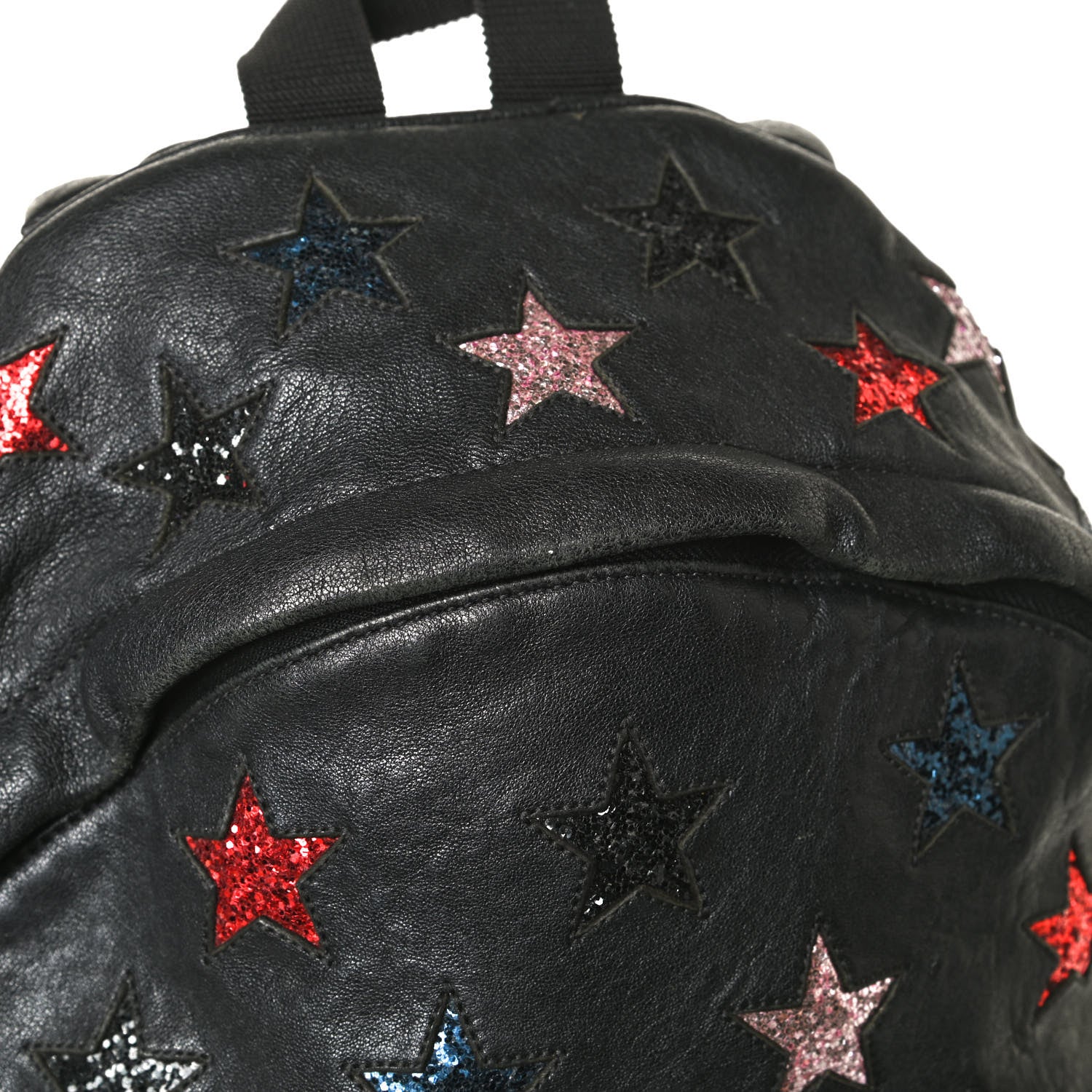 Saint Laurent Lambskin Star Applique Mini City California Backpack Black 23 of 30