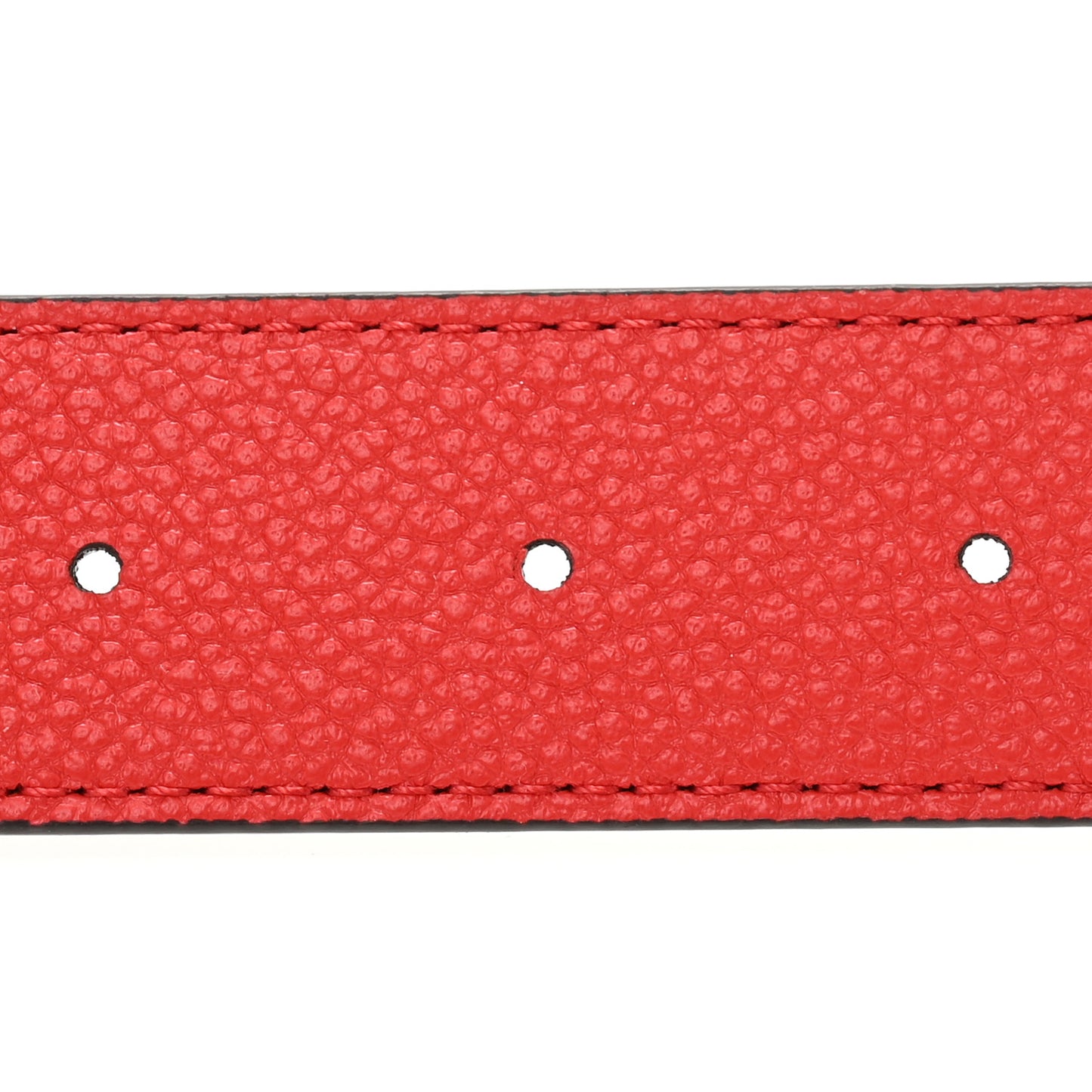 Monogram 30mm LV Initiales Reversible Belt 85 34 Coquelicot