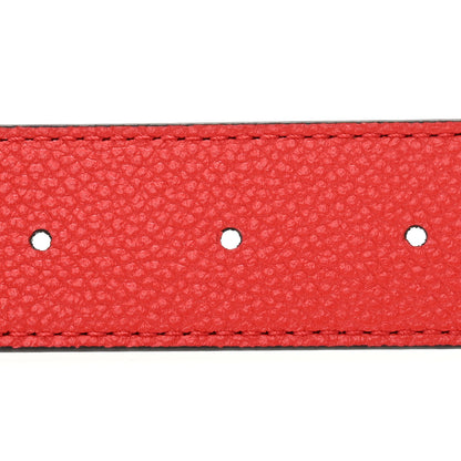 Louis Vuitton Monogram 30mm LV Initiales Reversible Belt 85 34 Coquelicot 4 of 7