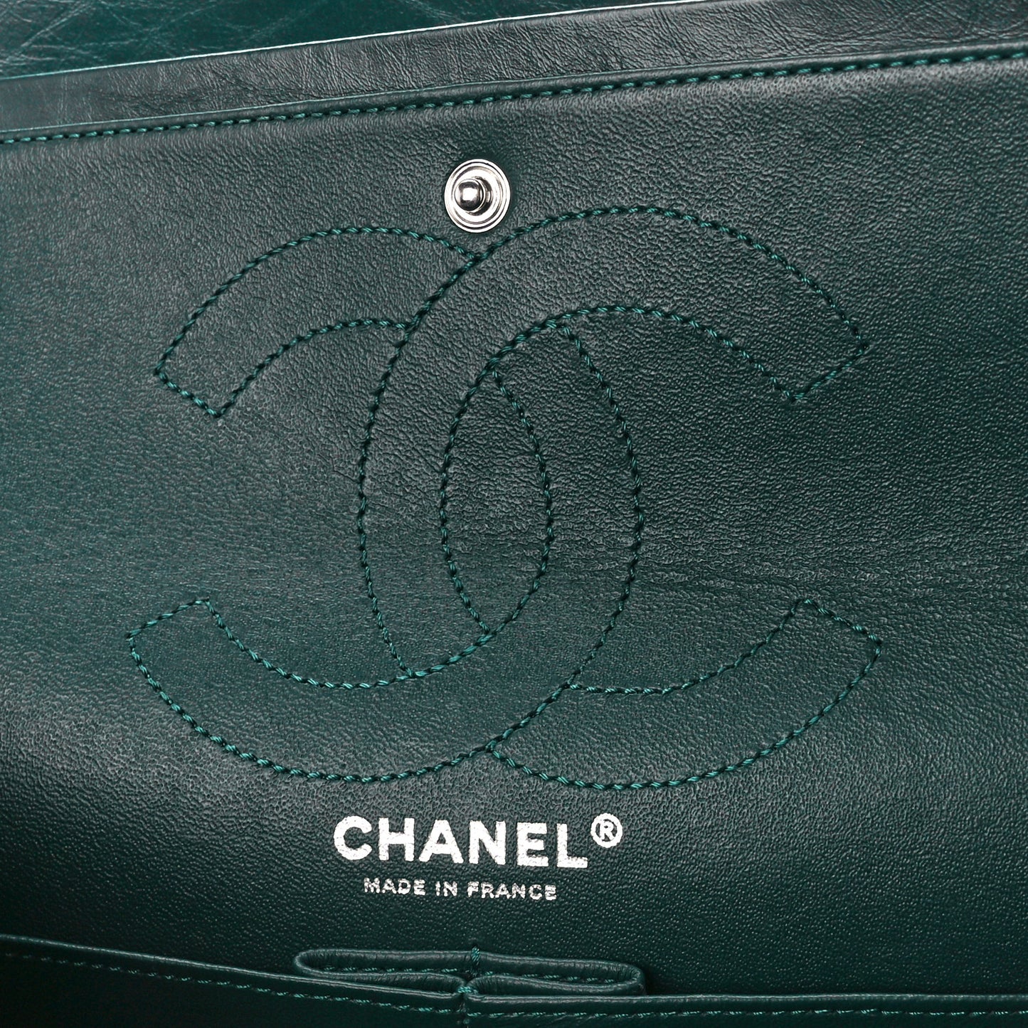 Aged Calfskin Quilted 2.55 Reissue 226 Flap Green