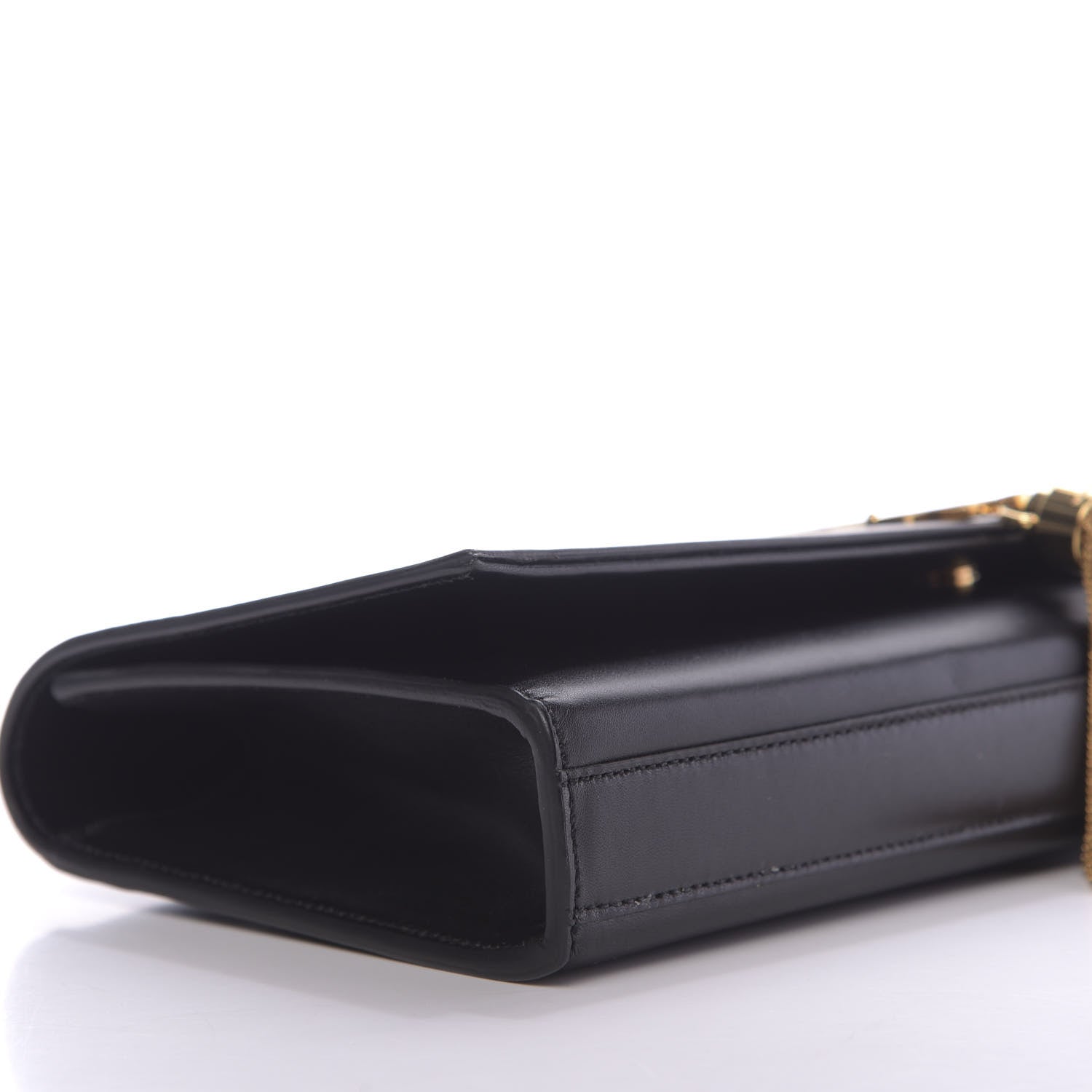 Saint Laurent Calfskin Classic Monogram Tassel Clutch Black 5 of 10