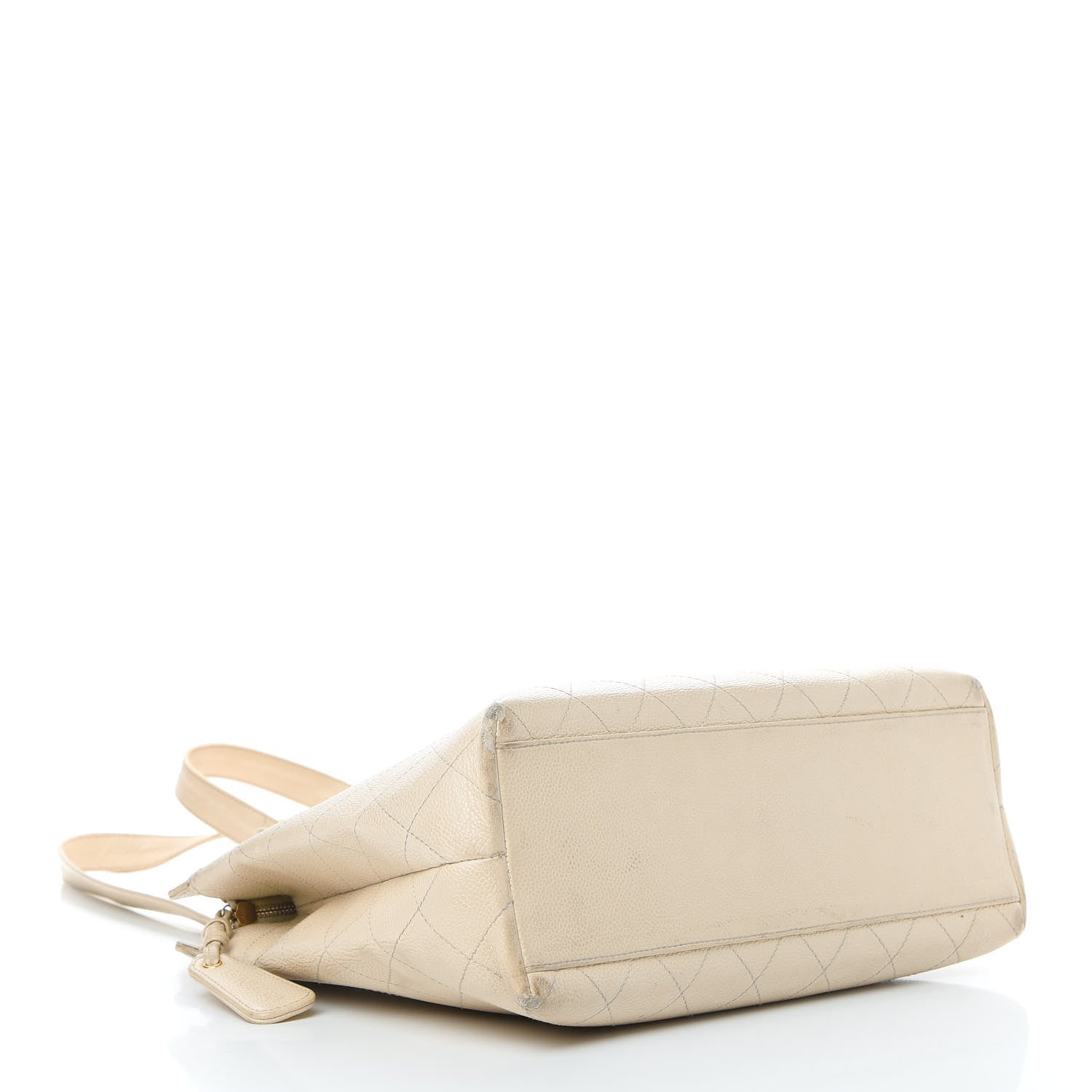Chanel Caviar Stitched Tote Beige 4 of 20