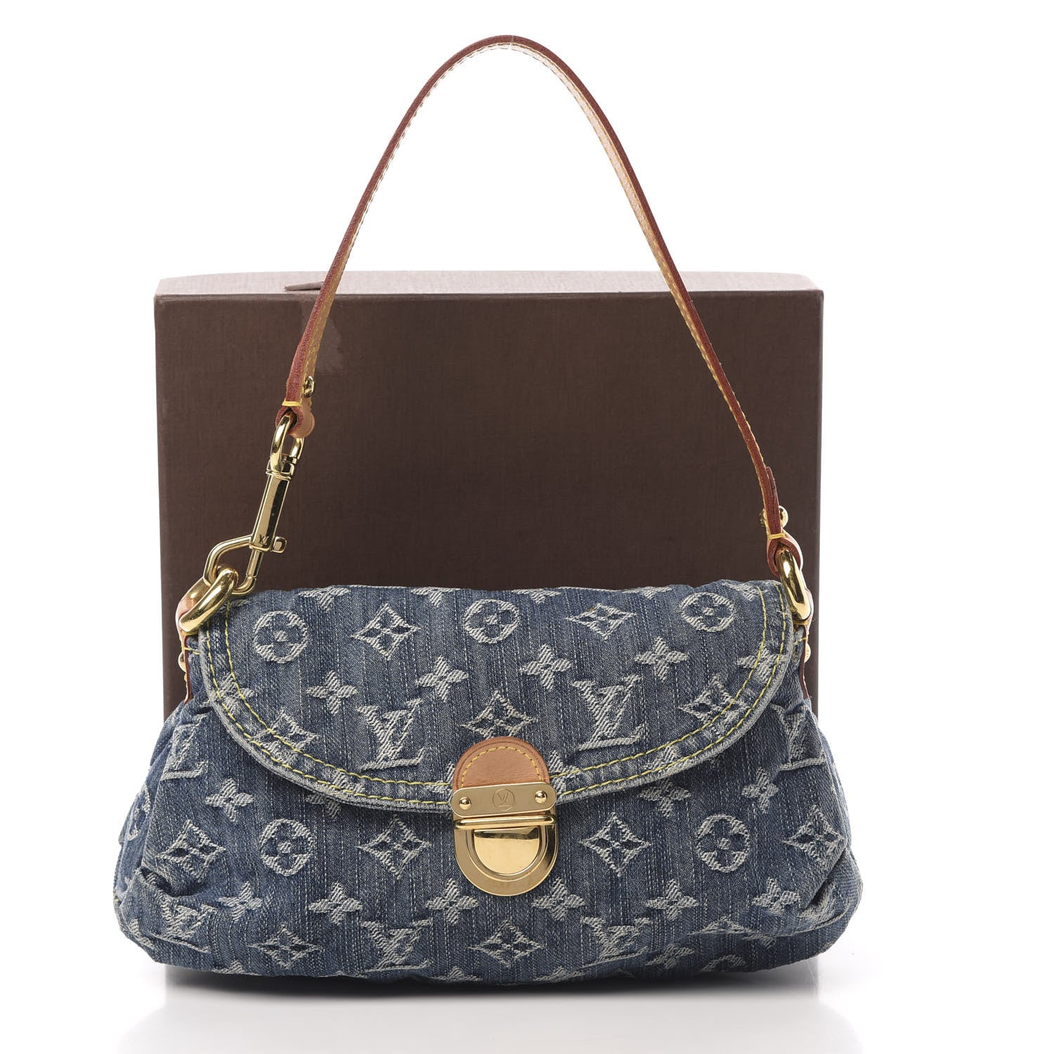 Louis Vuitton Monogram Denim Mini Pleaty Blue 12 of 12
