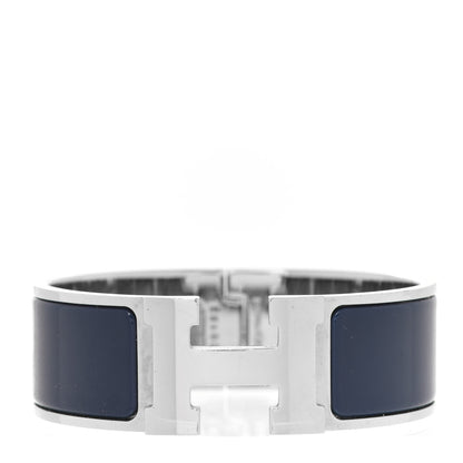 Hermes Enamel Wide Clic Clac H Bracelet PM Ultramarine 1 of 5