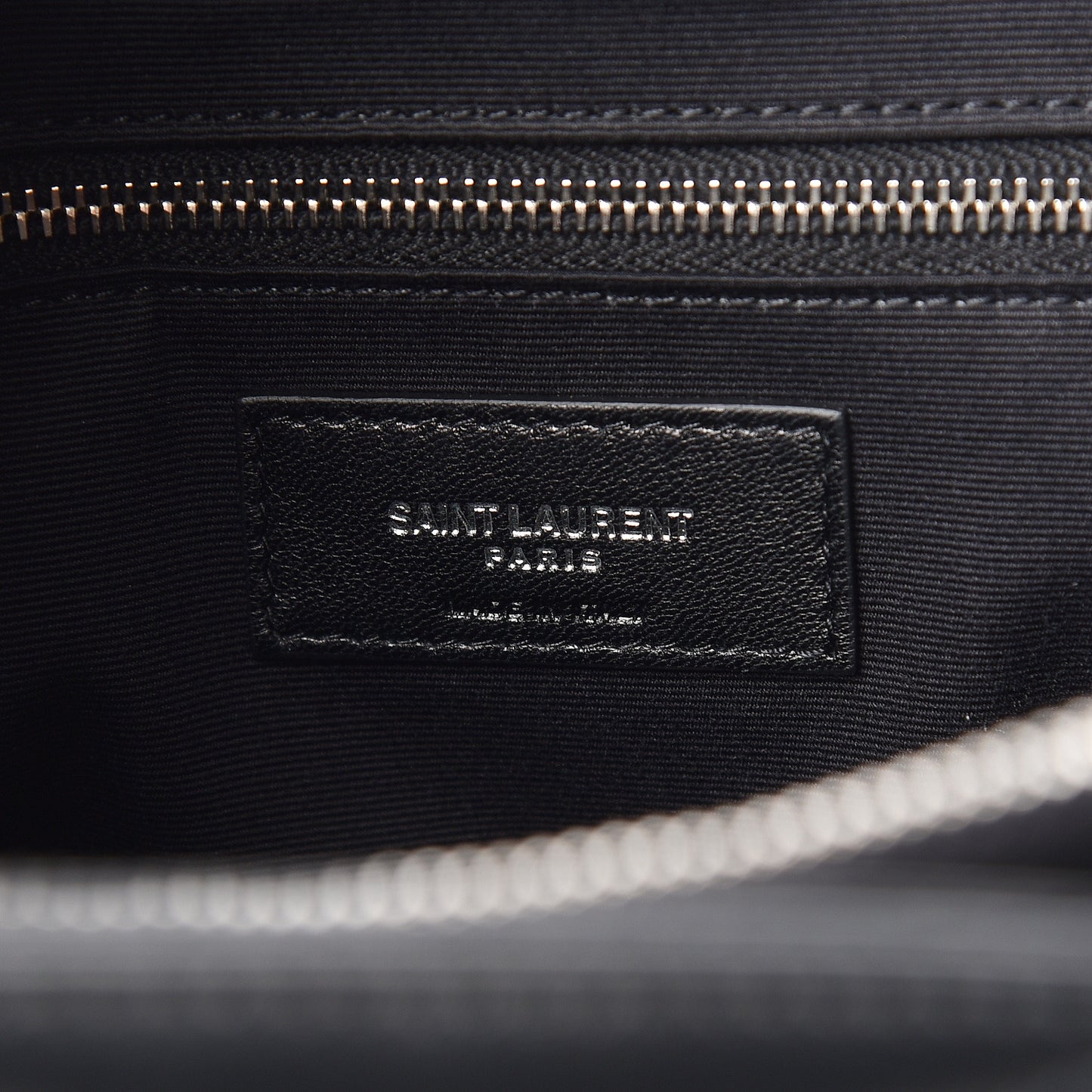 Calfskin Y Quilted Monogram Large Loulou Shopper Black