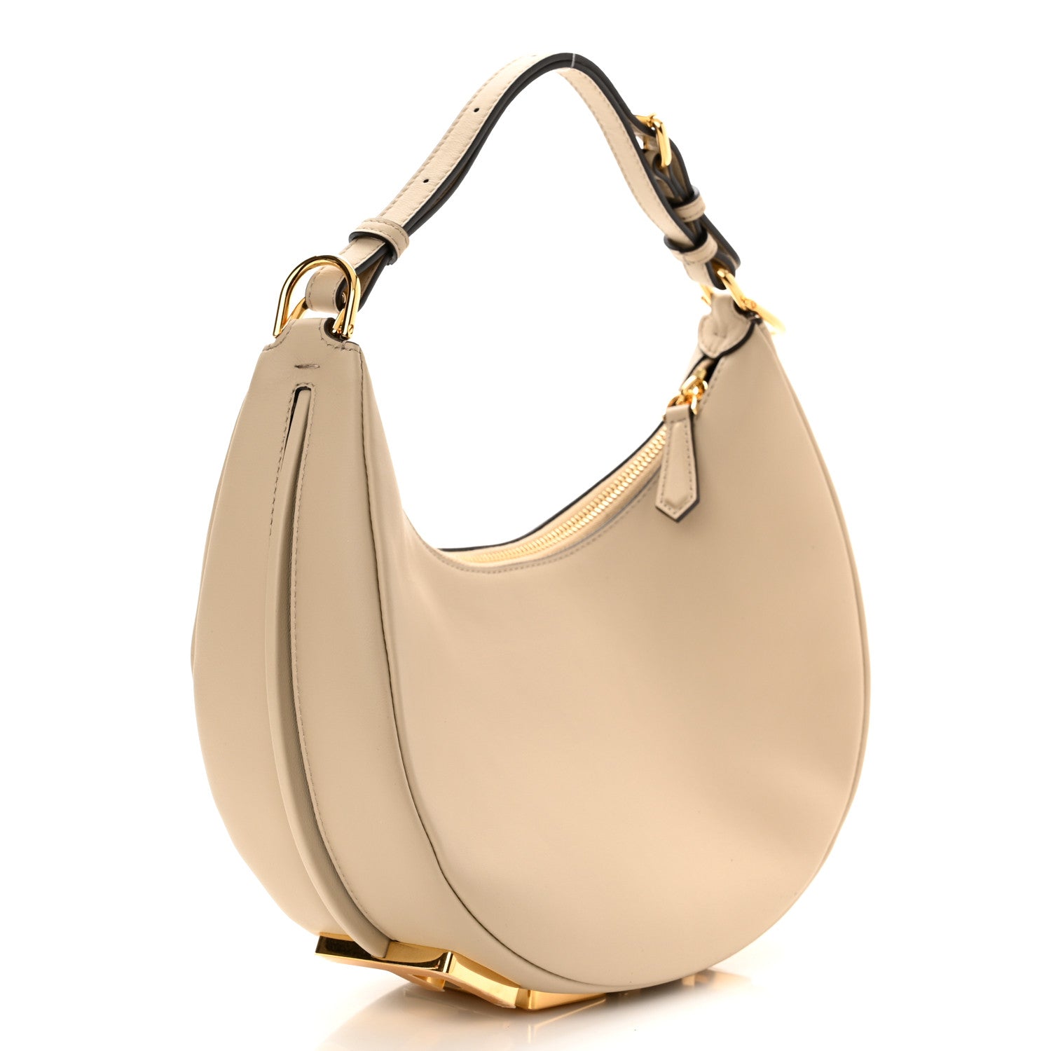 Fendi Vitello Grace Matte Small Fendigraphy Hobo Bag Nuvola 3 of 10