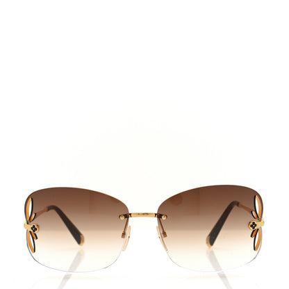 Louis Vuitton Lily Sunglasses Z0371U Brown Glitter 2 of 7