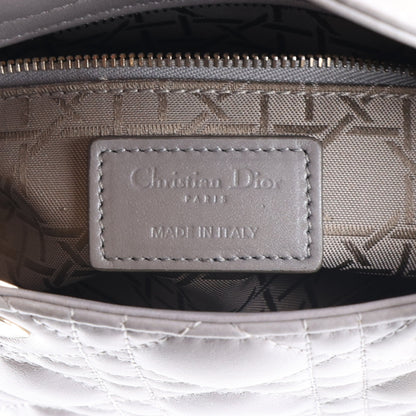 Christian Dior Lambskin Cannage Mini Lady Dior Grey 5 of 9