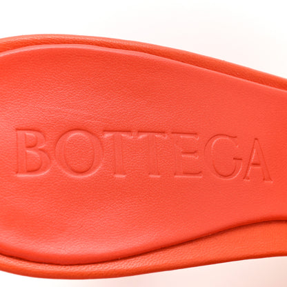 Bottega Veneta Nappa Intrecciato Blink Mule Sandals 38 New Orange 7 of 11