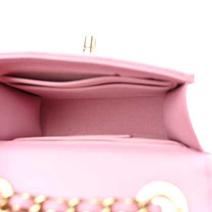 Chanel Lambskin Quilted Mini Trendy CC Clutch With Chain Pink 4 of 10