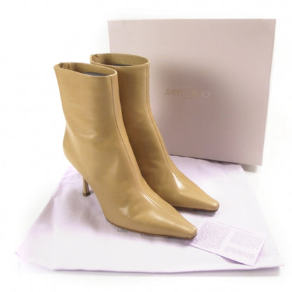 Jimmy Choo Leather Ankle Boots 38 Beige 4 of 7