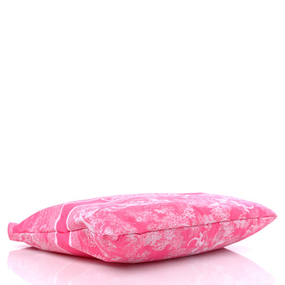 Christian Dior Embroidered Toile De Jouy Diortravel Zipped Pouch Pink 4 of 9