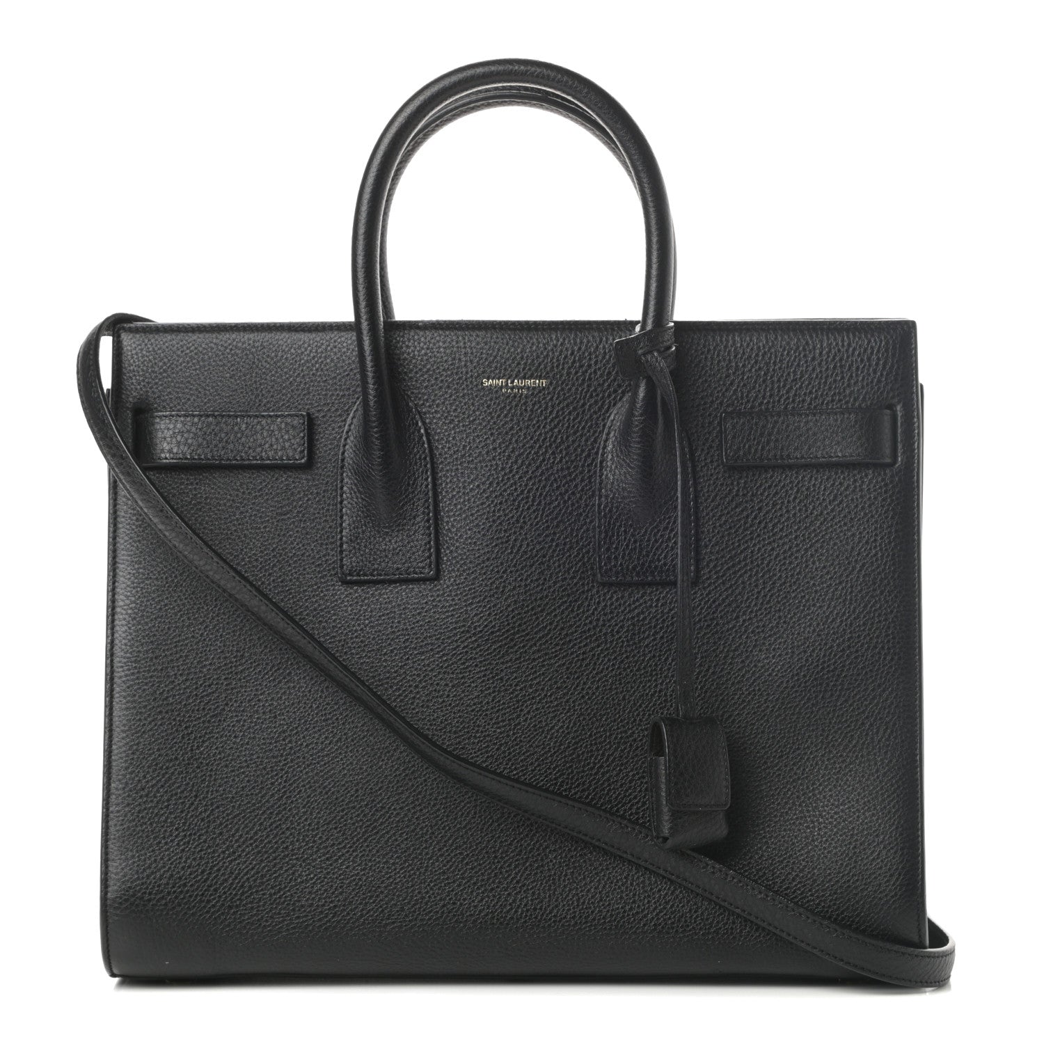 Saint Laurent Grained Calfskin Small Sac De Jour Black 1 of 14