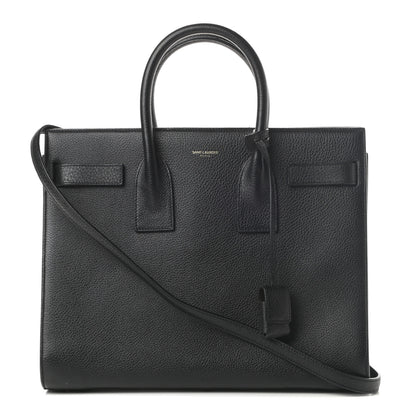 Saint Laurent Grained Calfskin Small Sac De Jour Black 1 of 14