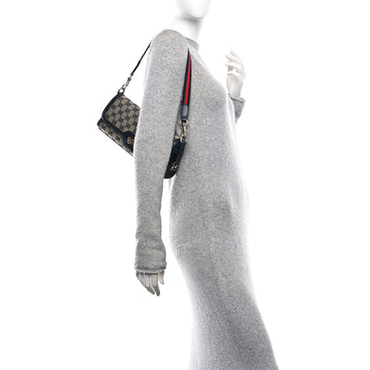 Gucci GG Monogram Small Luce Shoulder Bag Beige Blue 2 of 10
