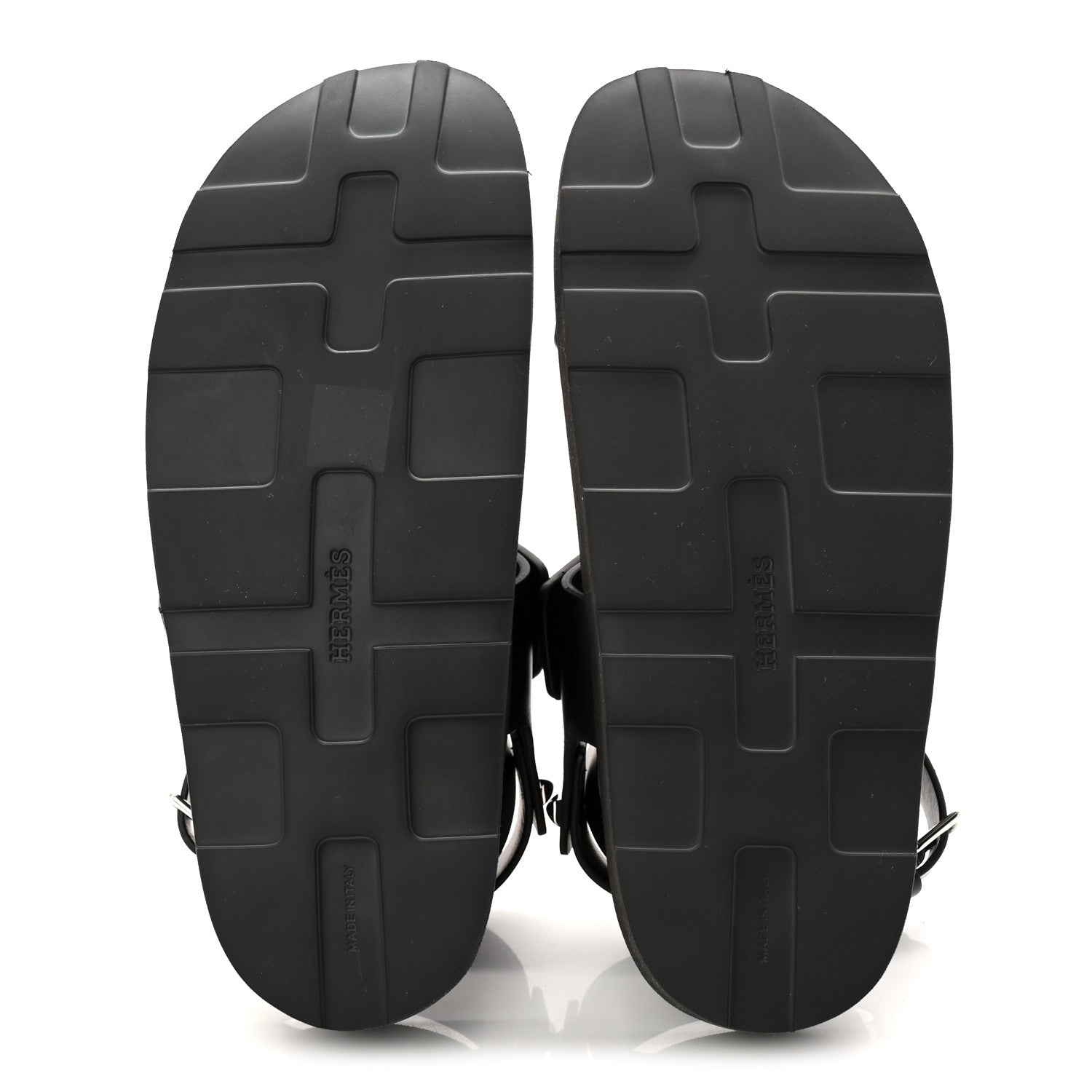 Hermes Calfskin Medor Studded Womens Intuition Sandals 37 Black 6 of 11