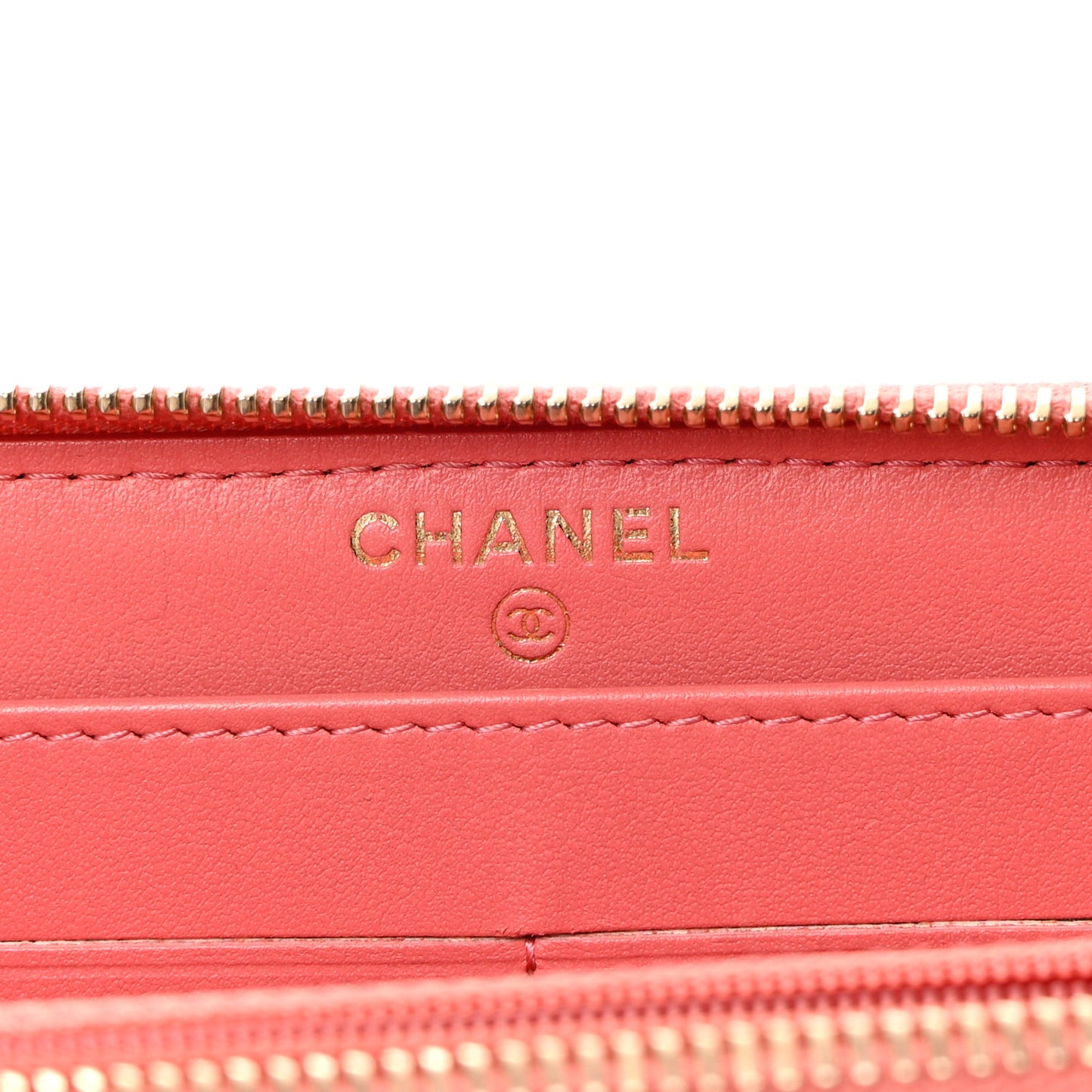 Caviar Quilted Large Gusset Zip Around Wallet Pink