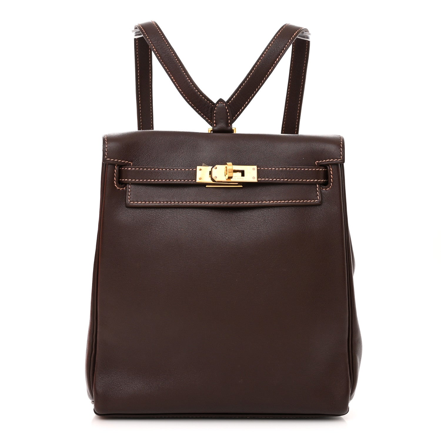 Hermes Gulliver Kelly Ado Backpack 20 Chocolate 1 of 13