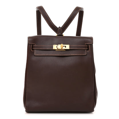 Hermes Gulliver Kelly Ado Backpack 20 Chocolate 1 of 13