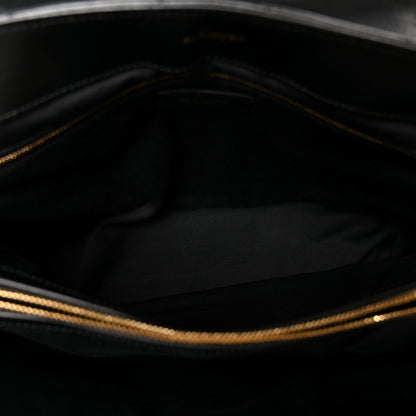 Saint Laurent Calfskin Y Quilted Monogram Large Loulou Chain Satchel Black 5 of 12