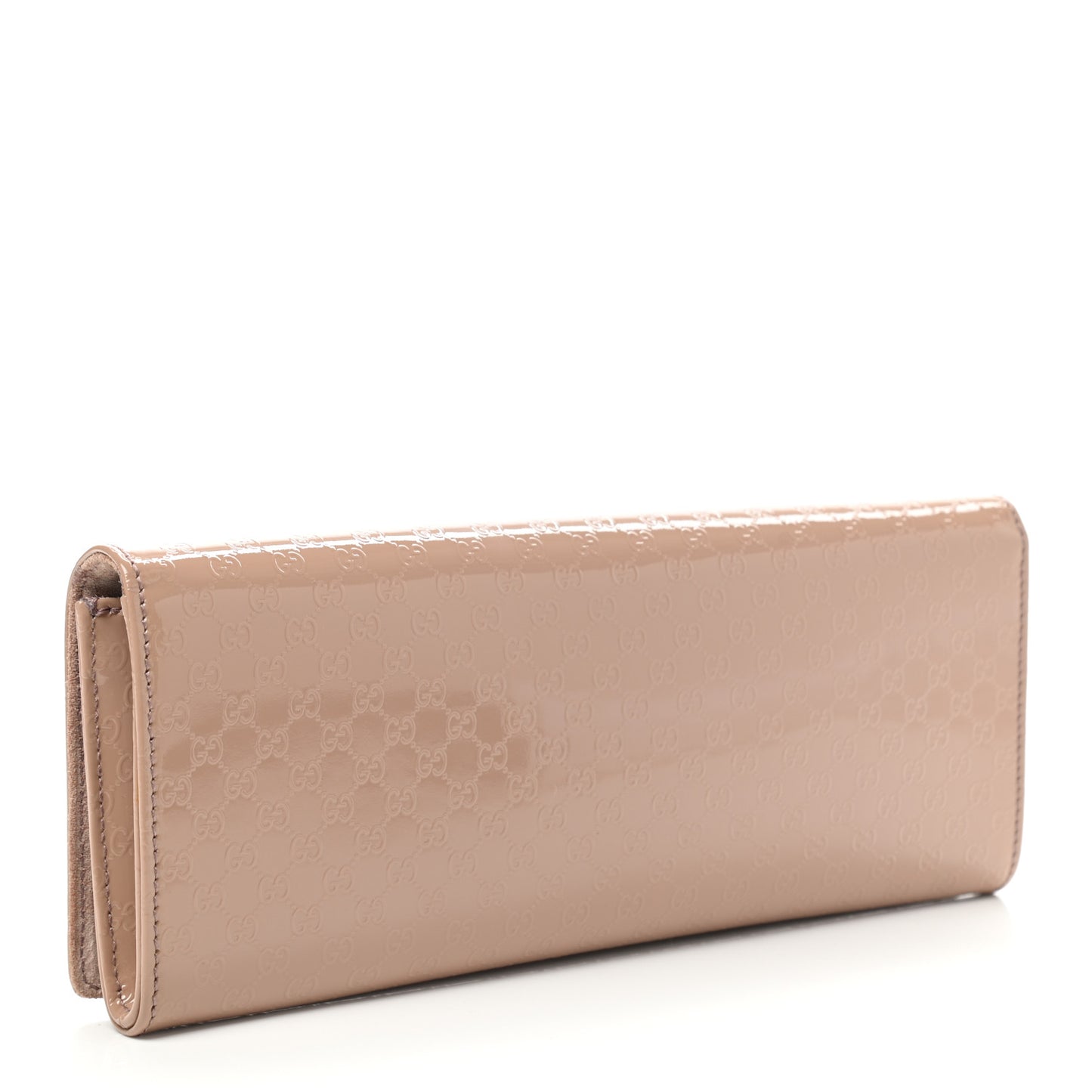 Patent Microguccissima Small Broadway Clutch Dark Cipria