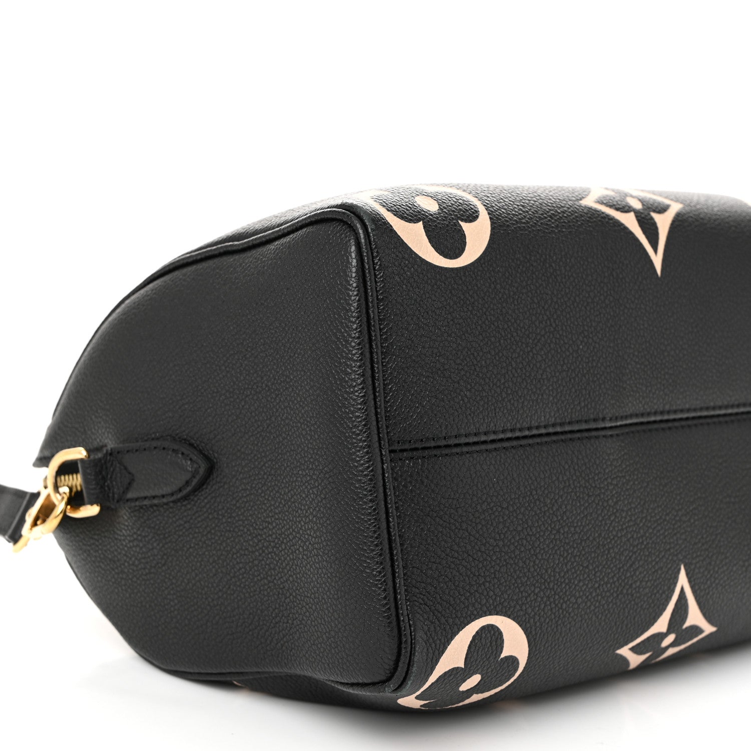 Louis Vuitton Empreinte Monogram Giant Speedy Bandouliere 25 Black Beige 8 of 10