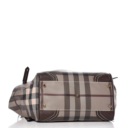 Burberry Smoked Check Small Canterbury Tote Brown 4 of 6