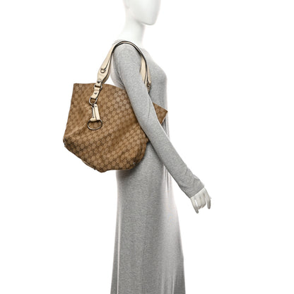Gucci Monogram Medium Icon Bit Tote Off White 2 of 11