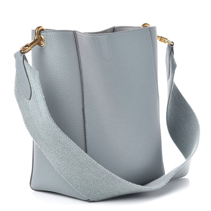 Celine Soft Grained Calfskin Small Sangle Bucket Bag Storm 3 of 13