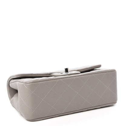 Chanel Lambskin Quilted Mini Rectangular Flap Grey 4 of 12