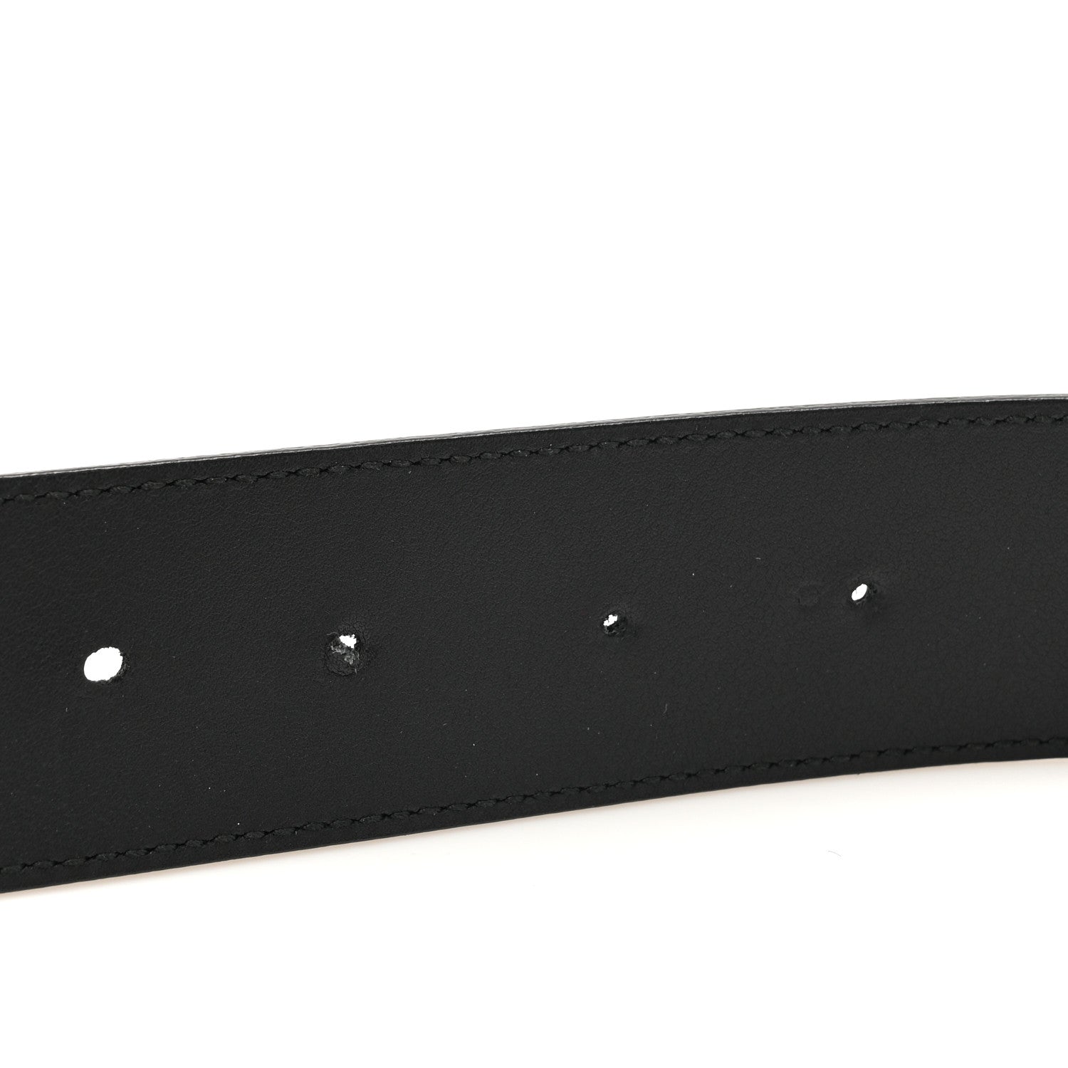 Gucci Moon Calfskin Pearl Double G 40mm Belt 90 36 Black Cream 5 of 6