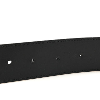 Gucci Moon Calfskin Pearl Double G 40mm Belt 90 36 Black Cream 5 of 6
