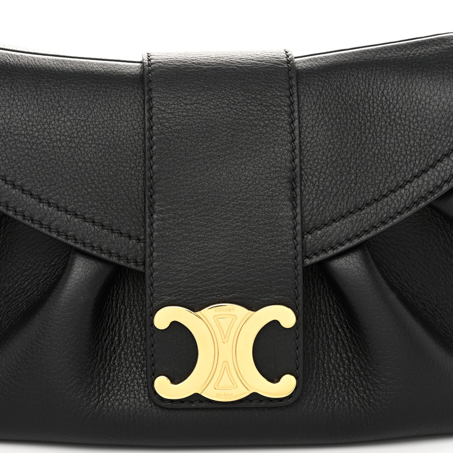 Celine Supple Grained Calfskin Teen Polly Black 7 of 9