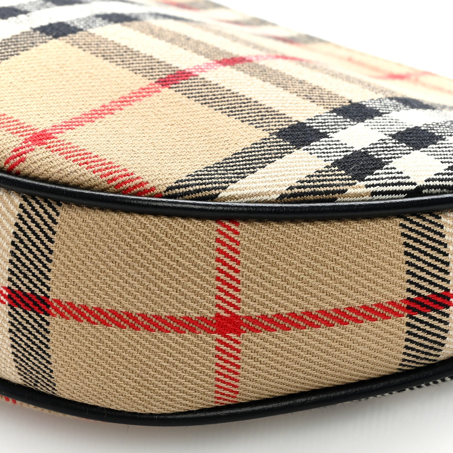 Burberry Vintage Check Calfskin Olympia Slim Pouch Archive Beige 8 of 8
