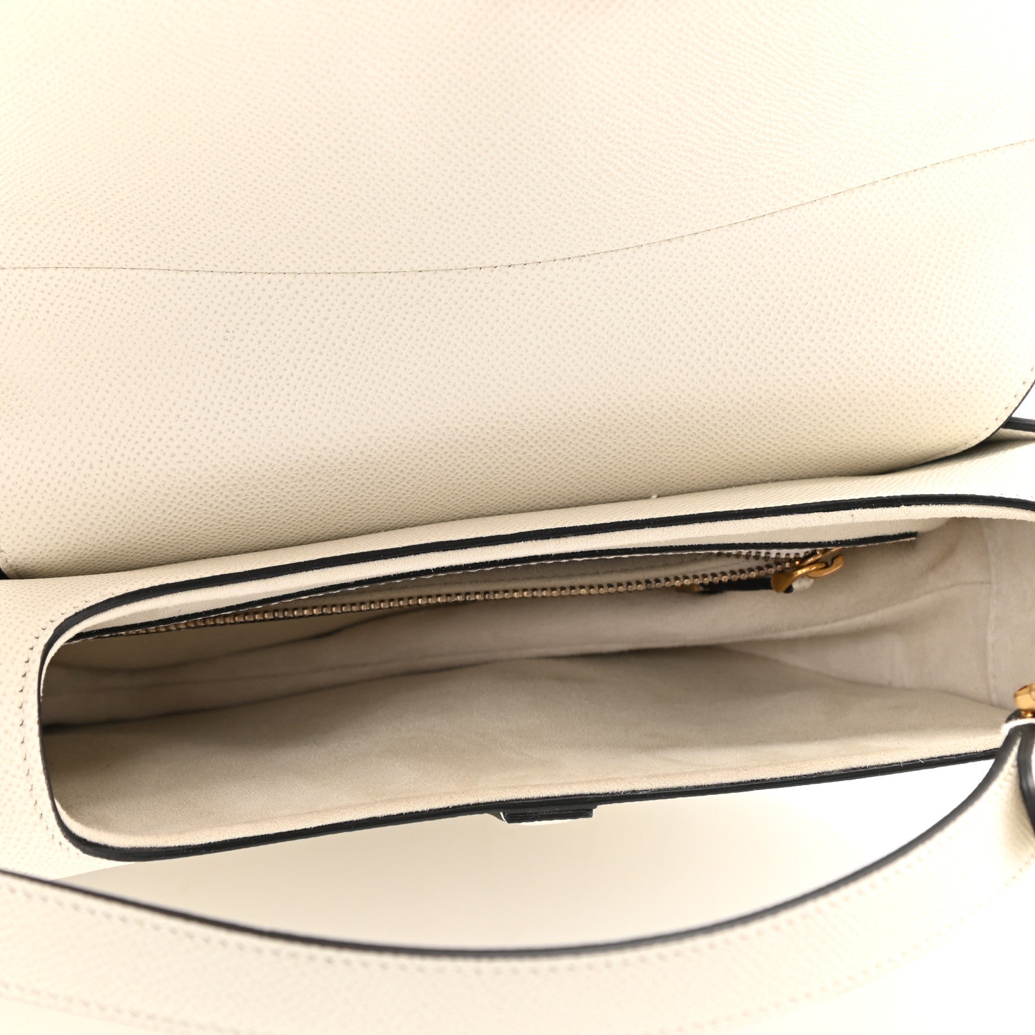 Christian Dior Grained Calfskin Saddle Bag White 5 of 11