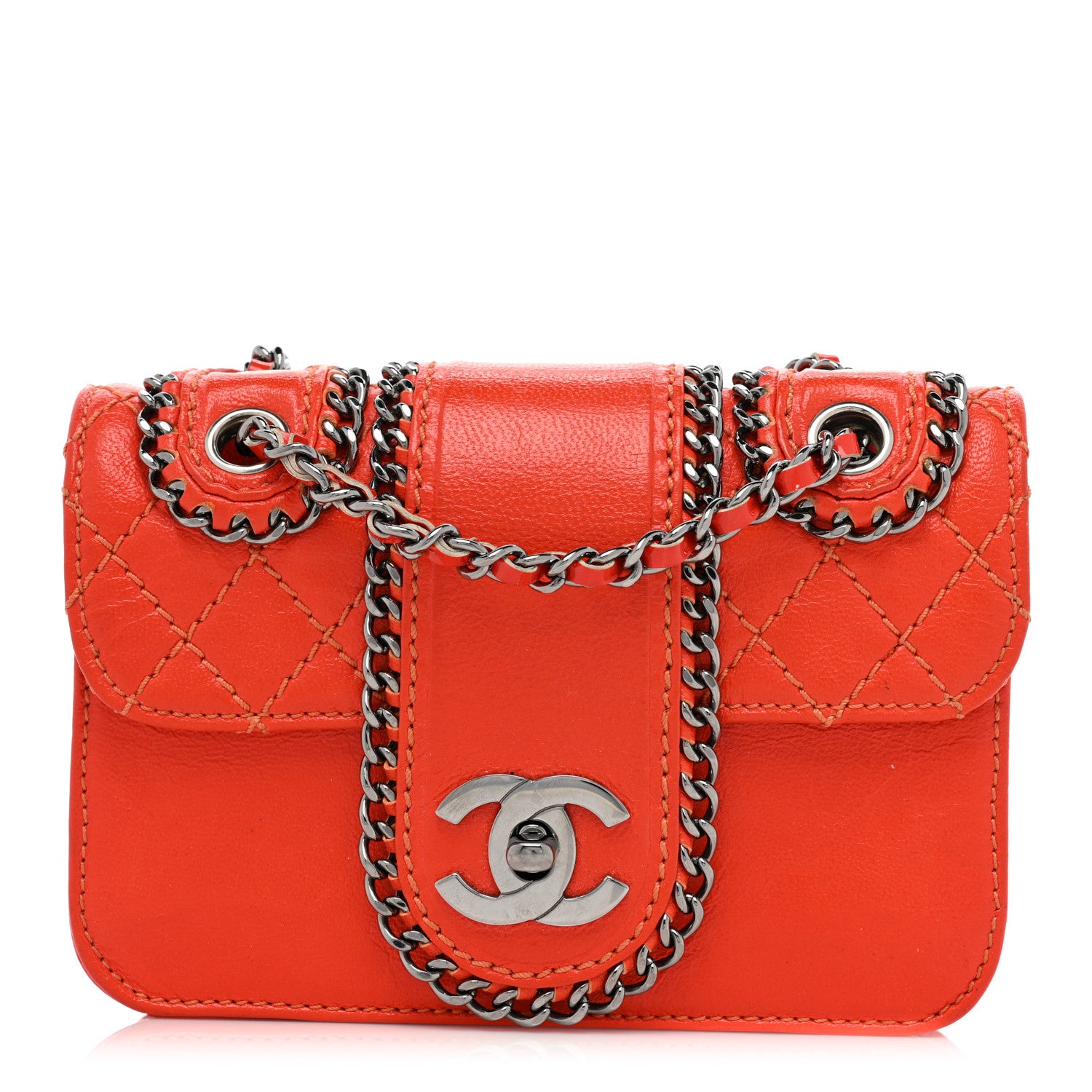 Chanel Glazed Calfskin Mini Madison Flap 1 of 18