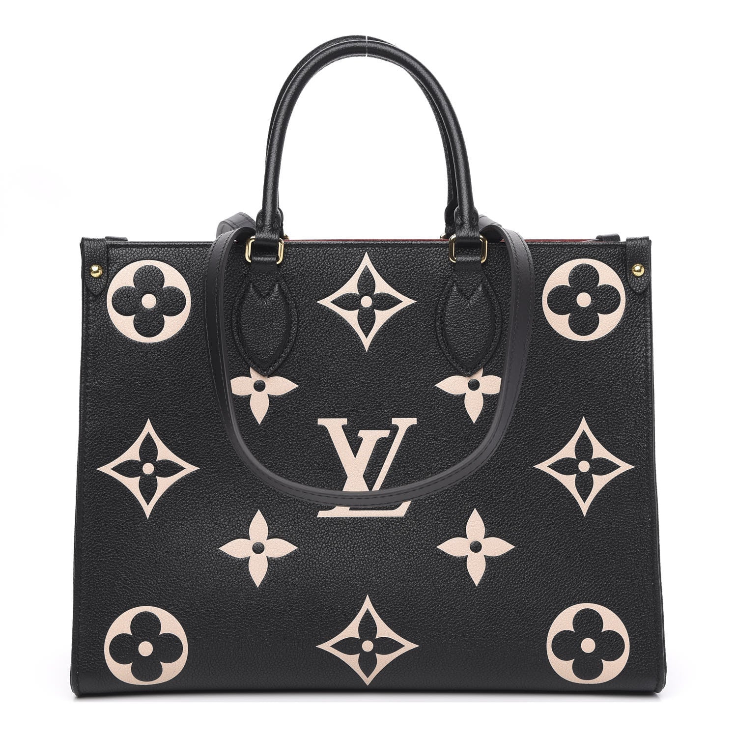 Louis Vuitton Empreinte Monogram Giant Onthego MM Black Beige 1 of 10