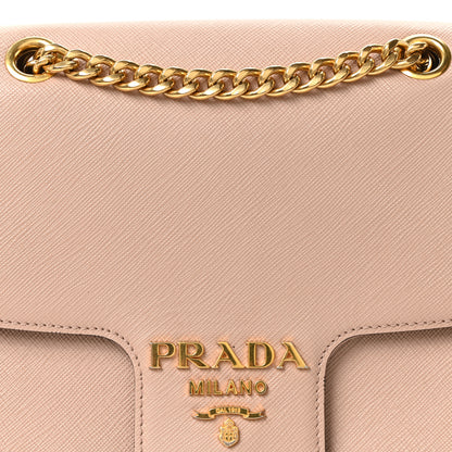 Prada Saffiano Flap Shoulder Bag Cipria 8 of 10