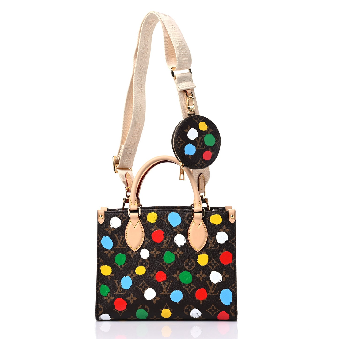 LV X YK Monogram Dots Onthego PM Multicolor