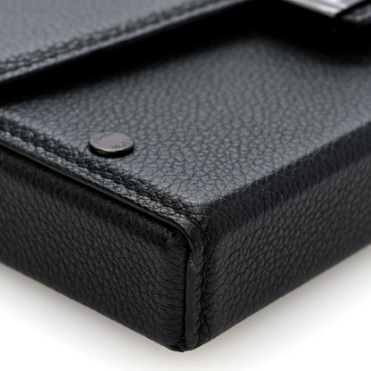 Fendi Vitello Cher Baguette Soft Trunk Phone Pouch Black 9 of 10