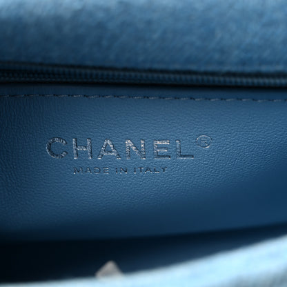 Chanel Denim Quilted Sweetheart Mini Flap Blue 6 of 10