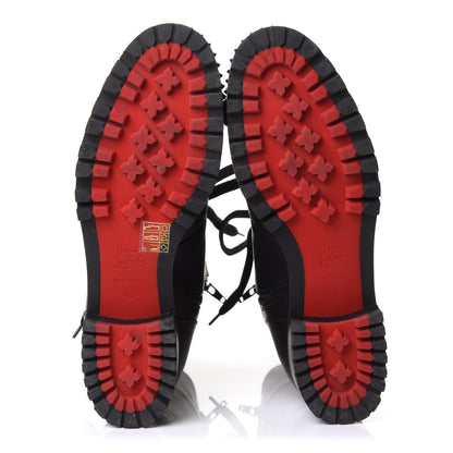 Christian Louboutin Calfskin Spikes TS Croc Flat Boots 40 Black 6 of 10