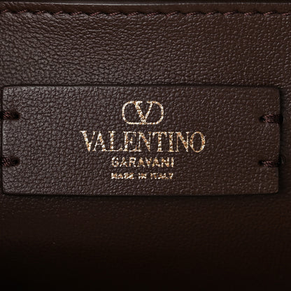 Valentino Garavani Toile Iconographe Calfskin Medium Vlogo Tote Naturale Black Fondant 6 of 10