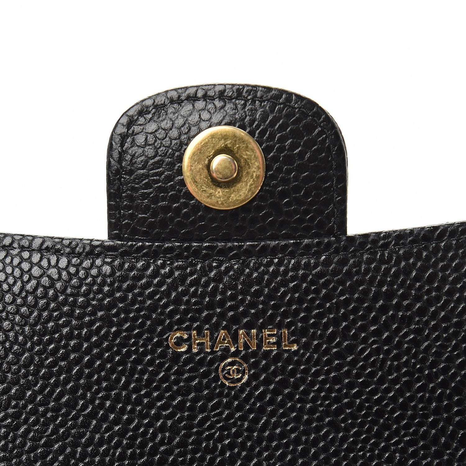Chanel Caviar Quilted Wallet With Chain Black 6 of 9
