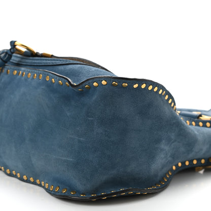 Chloe Suede Braided Medium Marcie Satchel Majolica Blue 10 of 10