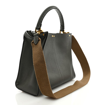 Fendi Cuoio Romano Selleria Bi-Color Medium Peekaboo X-Lite Moon Ghiaia 3 of 8