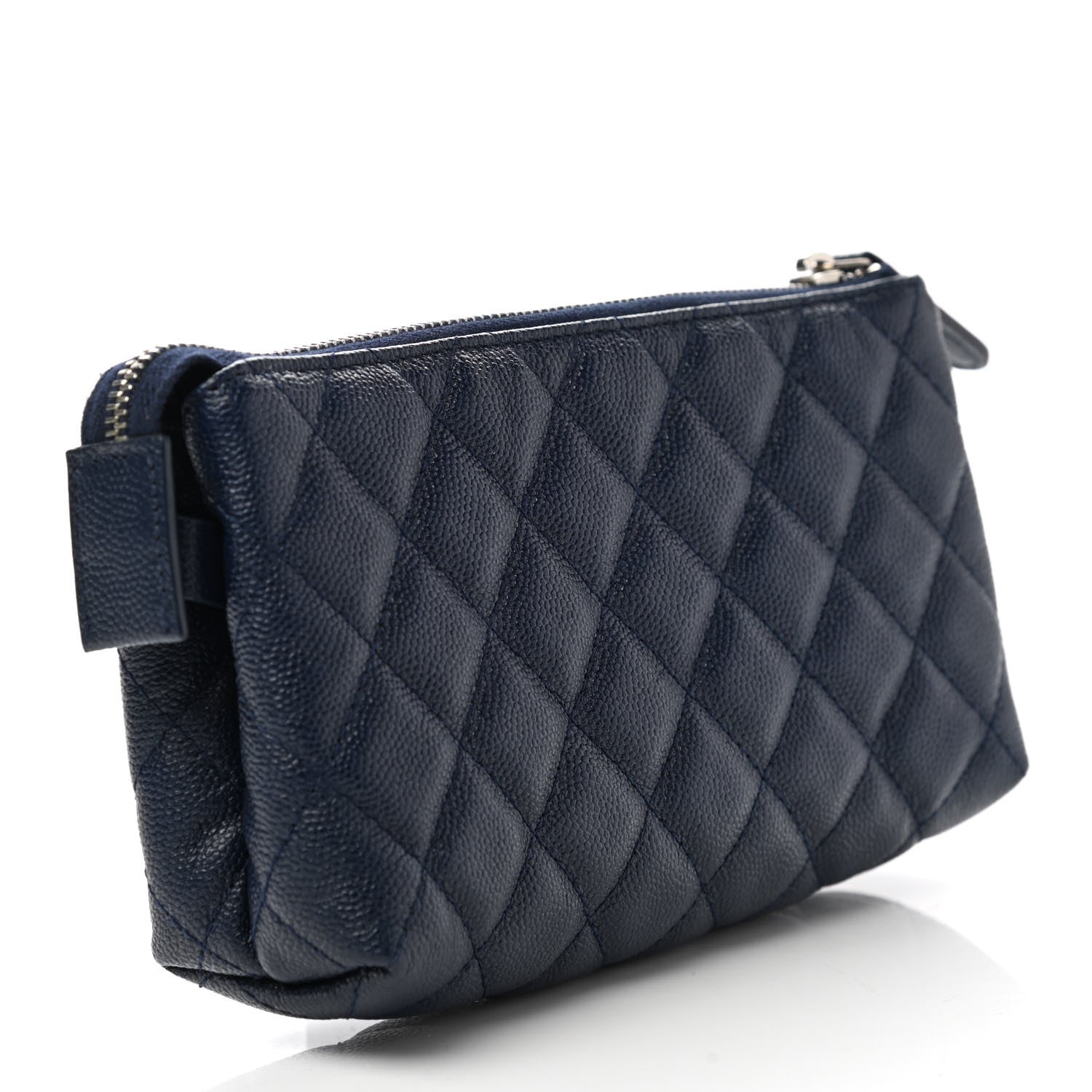 Chanel Caviar Quilted Small Pouch Navy 3 of 8